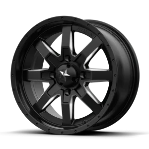 MSA Offroad Wheels – M25 ROCKER – Black – 14″x7″ 10mm – Summer Wheels – M25-04710MILLED